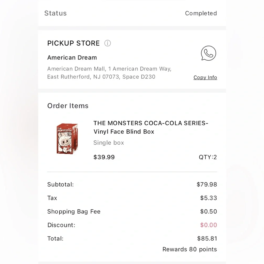 Authentic sealed Popmart Coca-Cola “The Monsters” plush Blind Box Labubu pendant - Picture 4 of 4